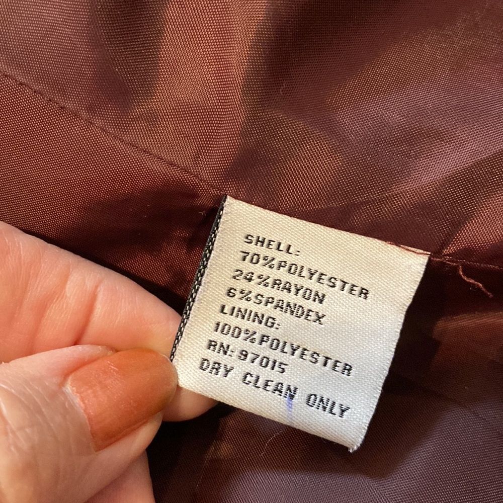 Sharagano Jacket Black Zipper Closure 3/4 Sleeves Size 18 - Picture 7 of 7